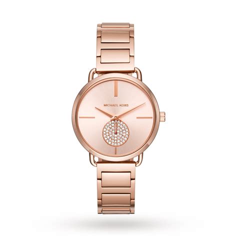 michael kors women's portia rose gold-tone watch mk3640|Amazon.com: Michael Kors Portia Rose Gold.